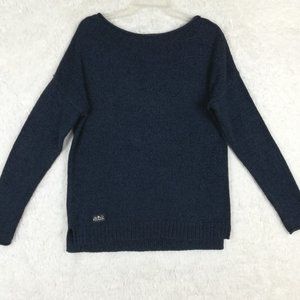 Lauren Jeans Co Womens Sweater Knit Pullover Long Sleeve Blue Drop‎ Shoulder M